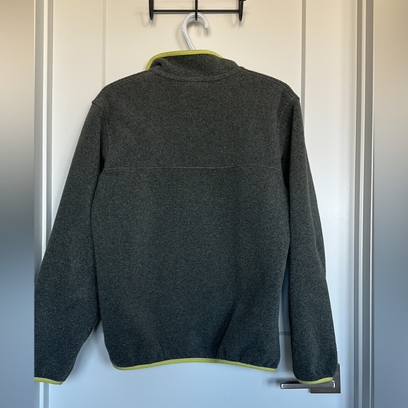 Patagonia Fleece Pullover Grey and Green Small - Picture 4 of 7